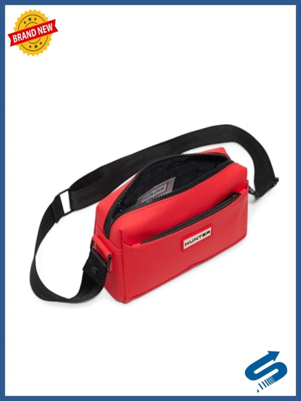 Everyday Crossbody Bag with Removable Webbing Strap, Top-Zip Closure